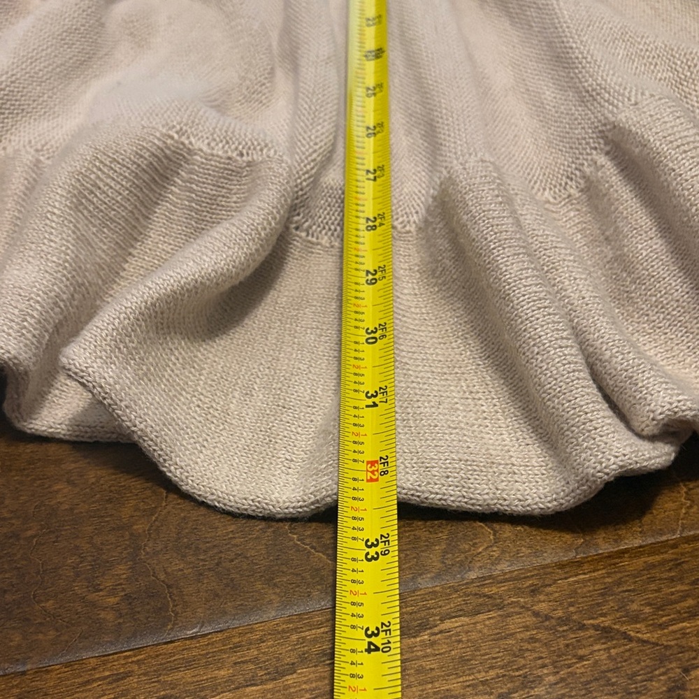Beige Long Sleeve Free People Tiered Tunic - Picture 6 of 7